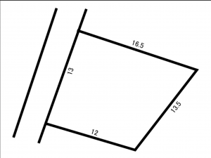 府中市高木町、土地の間取り画像です