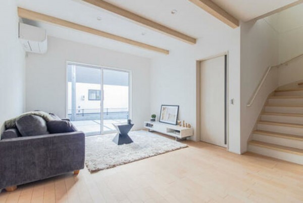 福山市千代田町、新築一戸建ての居間画像です