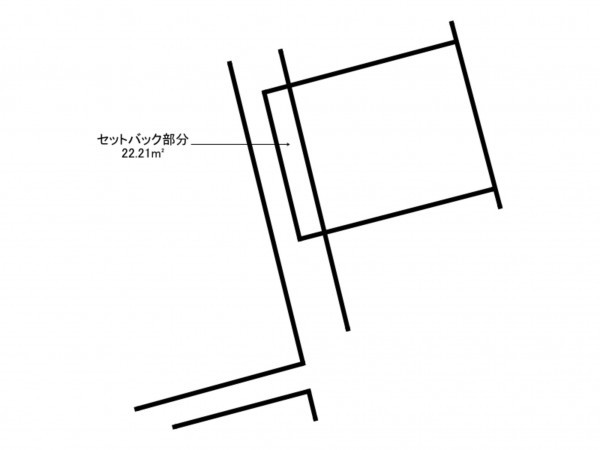 福山市三吉町、土地の間取り画像です