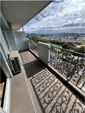 福山市日吉台、マンションのバルコニー画像です