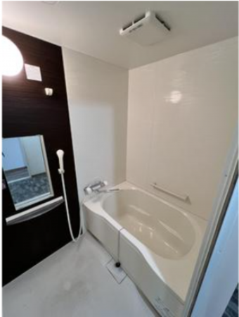 福山市日吉台、マンションの風呂画像です