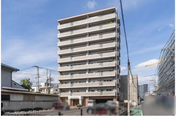 福山市入船町、マンションの外観画像です