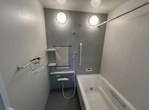 福山市幕山台、新築一戸建ての風呂画像です