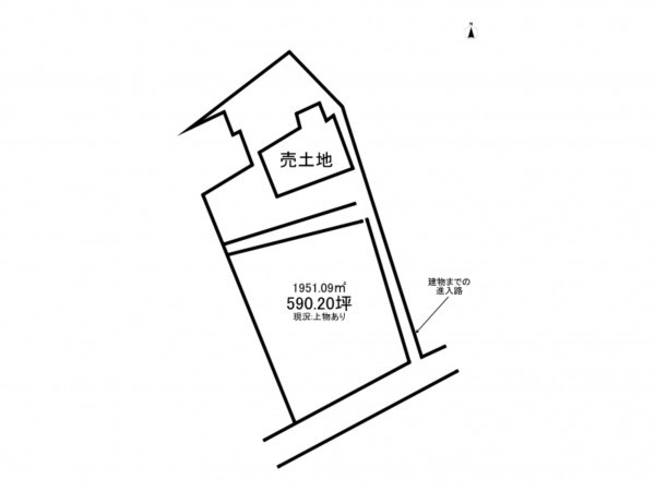 福山市、土地の間取り画像です