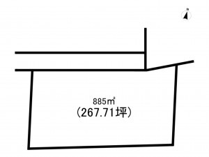 福山市、土地の間取り画像です