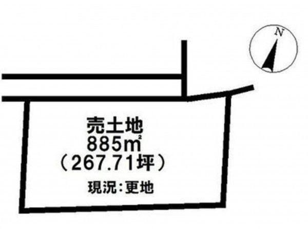 福山市、土地の間取り画像です