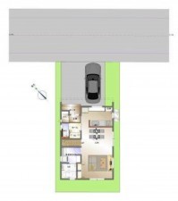 福山市沖野上町、中古一戸建ての間取り画像です