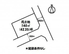 福山市、土地の間取り画像です