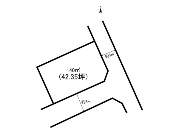 福山市、土地の間取り画像です