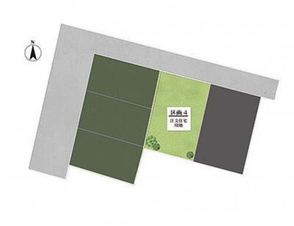 福山市御船町、土地の間取り画像です