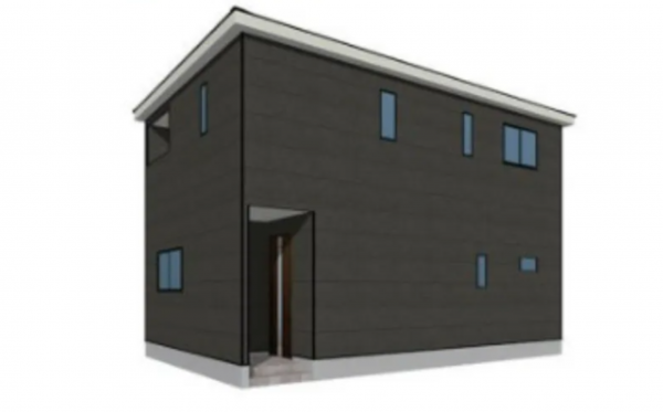 福山市本庄町中、新築一戸建ての外観画像です