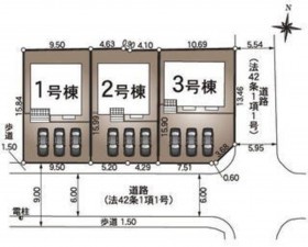 福山市青葉台、新築一戸建ての間取り画像です