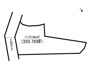 福山市千田町、土地の間取り画像です