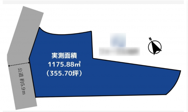 福山市千田町、土地の間取り画像です