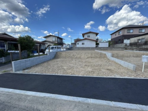 福山市幕山台、新築一戸建ての外観画像です