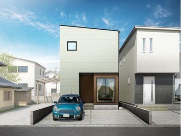 福山市本庄町中、新築一戸建ての外観画像です