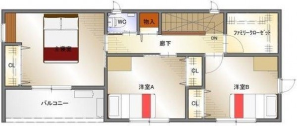 福山市本庄町中、新築一戸建ての間取り画像です