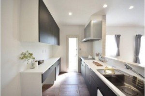 福山市本庄町中、新築一戸建てのキッチン画像です