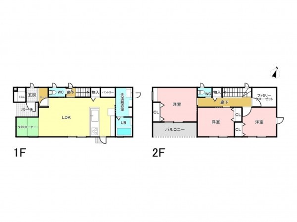 福山市本庄町中、新築一戸建ての間取り画像です