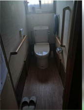 福山市伊勢丘、中古一戸建てのトイレ画像です