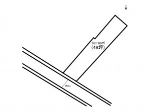 府中市府中町、土地の間取り画像です
