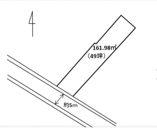 府中市府中町、土地の間取り画像です