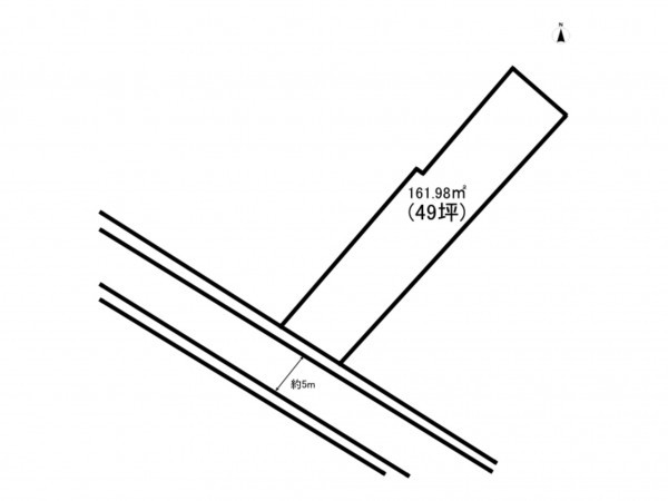 府中市府中町、土地の間取り画像です