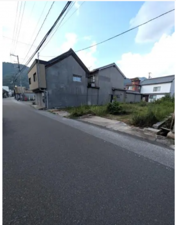 府中市府中町、土地の前面道路を含む現地写真画像です