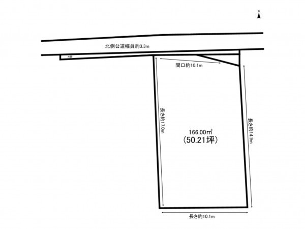 福山市駅家町大字中島、土地の間取り画像です