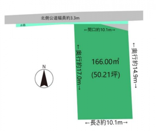 福山市駅家町大字中島、土地の間取り画像です