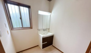 福山市向陽町、中古一戸建ての洗面画像です