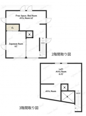 福山市加茂町字中野、中古一戸建ての間取り画像です