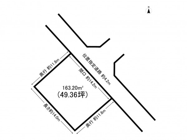 福山市草戸町、土地の間取り画像です