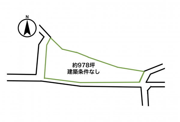 福山市駅家町大字江良、土地の間取り画像です