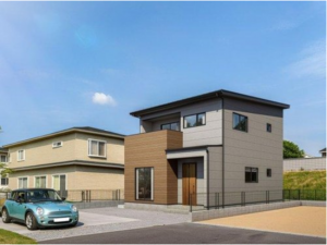 福山市、新築一戸建ての完成予想図（外観）画像です