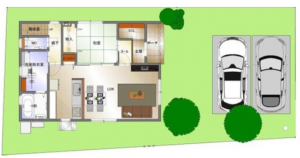 福山市、新築一戸建ての間取り画像です