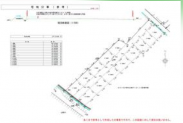 福山市、土地の間取り画像です