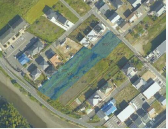 福山市、土地の地図画像です