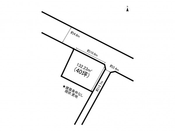 府中市高木町、土地の間取り画像です