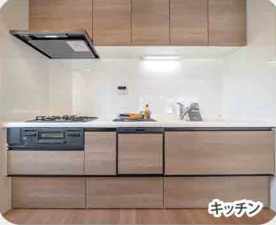 福山市西町、マンションのキッチン画像です