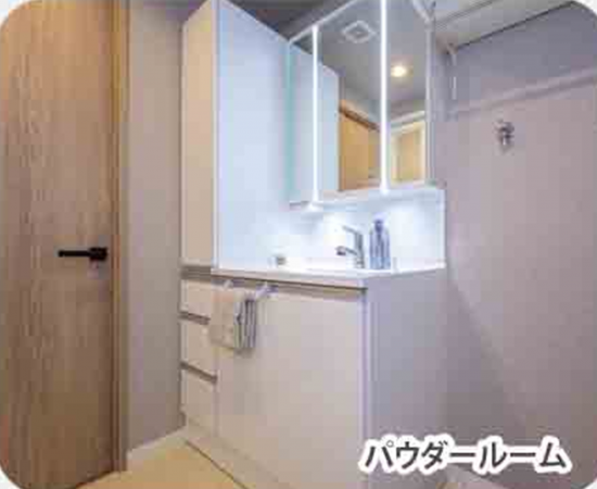 福山市西町、マンションの洗面画像です