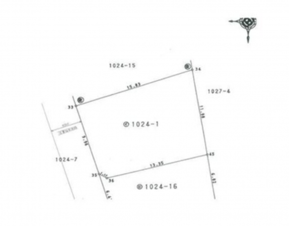 福山市駅家町大字万能倉、土地の間取り画像です