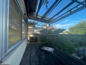 福山市千代田町、中古一戸建てのバルコニー画像です