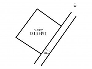 福山市、土地の間取り画像です