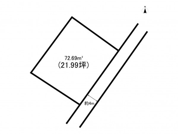 福山市、土地の間取り画像です