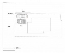 福山市神辺町字道上、中古一戸建ての間取り画像です