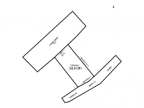 府中市父石町、土地の間取り画像です