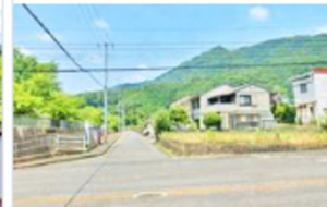 府中市本山町、土地の前面道路を含む現地写真画像です