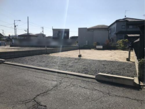 福山市御幸町大字森脇、土地の前面道路を含む現地写真画像です