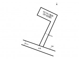 福山市川口町、土地の間取り画像です